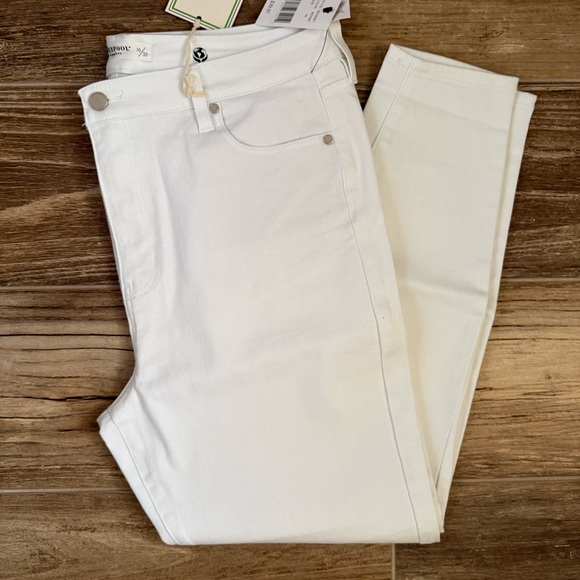 Liverpool Denim - Liverpool Women's ‘Abby’ Bright White Skinny Stretch Jeans - Size 16 - New